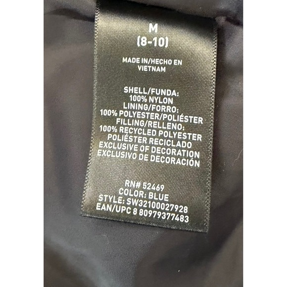 SWISS+TECH Women's Blue Quilted Hooded Puffer Jacket Size M 8-10 - Picture 7 of 7